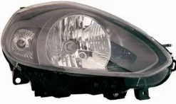 Phare Optique avant droit pour FIAT PUNTO III depuis 2012 >, avec moteur, H4, fond noir, Neuf