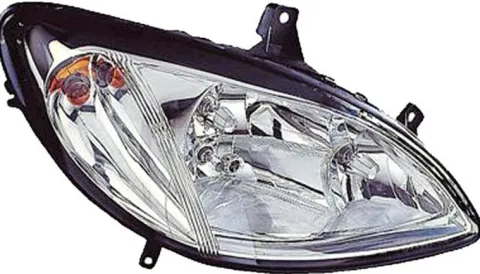 Phare Optique avant droit pour MERCEDES VITO II phase 1 (W639), 2003-2010, H7+H7+H7, Neuf