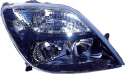 Phare Optique avant droit pour RENAULT SCENIC I phase 2 1999-2003, H7+H1, fond noir, (modèle RX4)