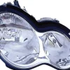 Phare Optique avant droit pour MERCEDES (W203) CLASSE C ph. 2 2004-2007, H7+H7, Neuf