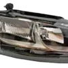 Phare Optique avant droit électrique pour AUDI Q5 I ph. 2 2012-2016, H7+H7, corps noir, Neuf
