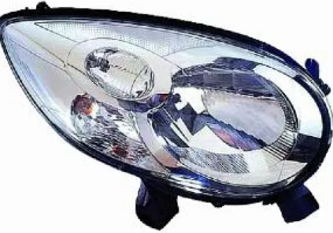 Phare Optique avant droit pour CITROËN C1 I phase 2, 2009-2012, H4, Neuf