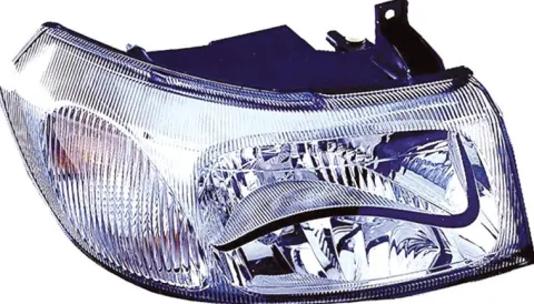 Phare Optique avant droit pour FORD TRANSIT Mk6, 2000-2006, chromé, H4, Neuf