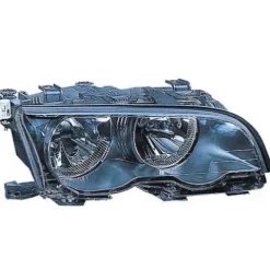 Phare optique avant droit pour BMW Serie 3 E46 COUPÉ, 2001-2003, H7+H7, noir, Neuf