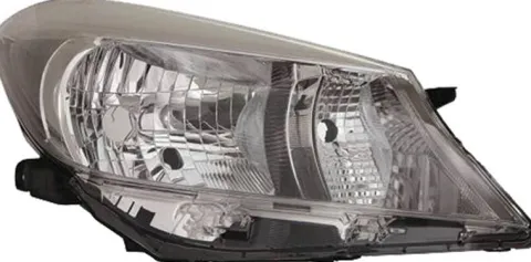 Phare Optique avant droit pour TOYOTA YARIS III phase 1, 2011-2014, H4, fond noir, Neuf