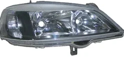 Phare Optique avant droit pour OPEL ASTRA G 2001-2004, H7+HB3, Corps noir, Neuf