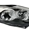 Phare Optique avant droit pour FORD FIESTA VI phase 1, 2008-2012, H7+H1, fond noir, Neuf