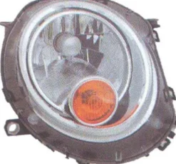 Phare optique avant droit pour MINI R56 de 2006 à 2010, ONE/COOPER, H4, orange, Neuf