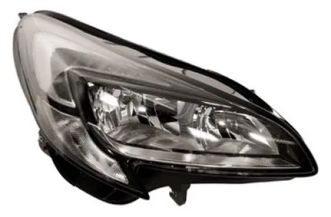 Phare Optique avant droit pour OPEL CORSA E 2015-2019, H7+H7, avec feu diurne à LED, Neuf
