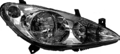 Phare Optique avant droit pour PEUGEOT 307 phase 1, 2001-2005, H7+H1, Avec moteur, Neuf