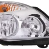 Phare Optique avant droit pour RENAULT CLIO II phase 2, 2001-2005, H7+H1, fond chromé, Neuf