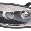 Phare Optique avant droit pour RENAULT MEGANE III phase 3, 2014-2016, H7+H7, avec moteur, fond chromé