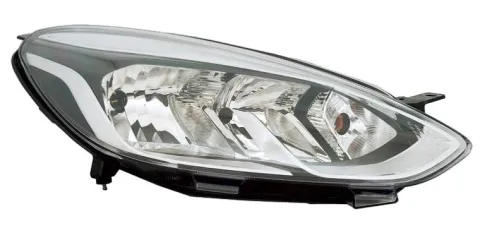 Phare Optique avant droit pour FORD FIESTA VII ph.1 2017-2021, H7+H15+PY21W, avec moteur, Neuf