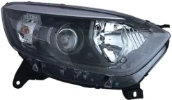 Phare Optique avant droit pour RENAULT CAPTUR, 2013-2017, H1+H1, corps noir, Neuf