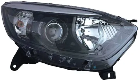 Phare Optique avant droit pour RENAULT CAPTUR, 2013-2017, H1+H1, corps noir, Neuf