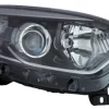 Phare Optique avant droit pour RENAULT CAPTUR, 2017-2019, H1+H1, corps noir et profil chromé, Neuf