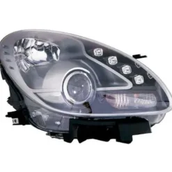 Phare Optique avant droit à LED pour ALFA ROMEO GIULIETTA depuis 2016, H7+H1, fond noir, Neuf