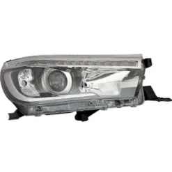 Phare Optique avant droit pour TOYOTA HILUX VIII 2016-2020, H4+PY21, Noir, Neuf
