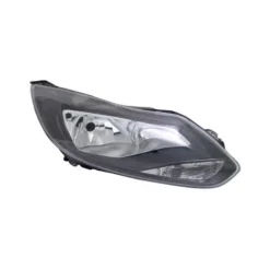 Phare optique avant droit pour FORD FOCUS III phase 1, 2011-2014, H7+H1, fond noir, neuf