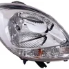 Phare Optique avant droit pour RENAULT KANGOO I phase 2 2003-2007, H4, chromé, feu clignotant blanc