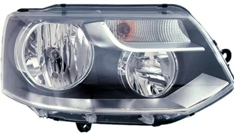 Phare Optique avant droit pour VOLKSWAGEN TRANSPORTER T5, 2009-2015, H7+H15, Neuf