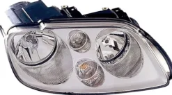 Phare Optique avant droit pour VOLKSWAGEN TOURAN I phase 1 2003-2004, H7+H7, fond chromé, Neuf