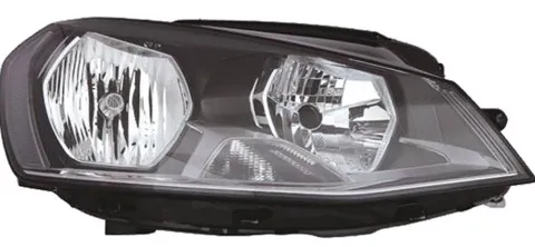 Phare Optique avant droit pour VOLKSWAGEN GOLF VII ph. 1 2012-2016, H7+H15, feu diurne