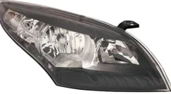 Phare Optique avant droit pour RENAULT MEGANE III phase 1, 2008-2012, H7+H7, électrique, fond noir