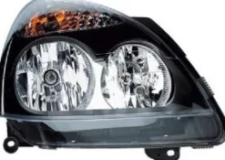 Phare Optique avant droit pour RENAULT CLIO II phase 2, 2001-2003, H7+H1, fond noir, Neuf