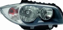 Phare Optique avant droit gris foncé pour BMW SERIE 1 E87 modèle 2007, H7+H7, Neuf
