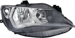 Phare Optique avant droit pour SEAT IBIZA IV phase 2, 2012-2015, H7+H7, fond chromé, Neuf