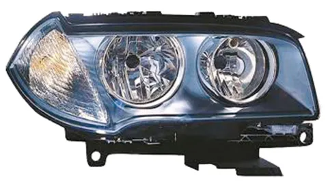 Phare Optique avant droit électrique pour BMW X3 E83 2006-2010, H7+H7, corps noir, Neuf