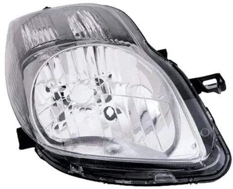 Phare Optique avant droit pour TOYOTA YARIS II phase 2, 2009-2011, H4, électrique, fond noir, Neuf