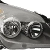 Phare Optique avant droit pour OPEL ASTRA H phase 1, 2004-2007, H7+H1, fond noir, Neuf
