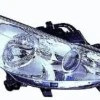 Phare Optique avant droit lenticulaire pour PEUGEOT 207 Sport ph.1, 2006-2009, H7+H7+H1, moteur, chromé