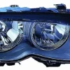 Phare Optique avant droit pour BMW série 3 E46 2001-2004, H7+H7, noir, Neuf