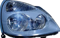 Phare Optique avant droit pour RENAULT CLIO CAMPUS, 2006-2009, H7+H1, fond gris, Neuf