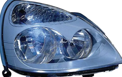Phare Optique avant droit pour RENAULT CLIO CAMPUS, 2006-2009, H7+H1, fond gris, Neuf