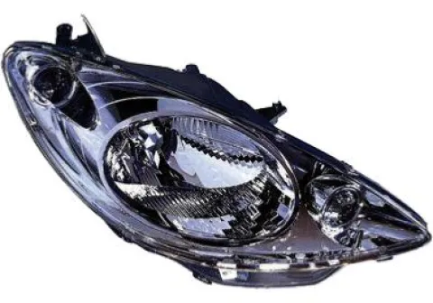 Phare Optique avant droit pour PEUGEOT 1007, 2005-2010, fond noir, H4, Neuf