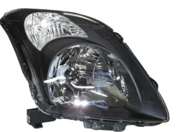 Phare Optique avant droit pour SUZUKI SWIFT, 2005-2010, H4, corps noir, Neuf