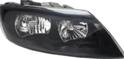 Phare Optique avant droit électrique pour AUDI Q7 I ph. 2 2009-2015, H7+H15, noir, Neuf