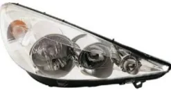 Phare Optique avant droit pour PEUGEOT 206 Plus (206+) 2009-2013, H7+H1, Neuf