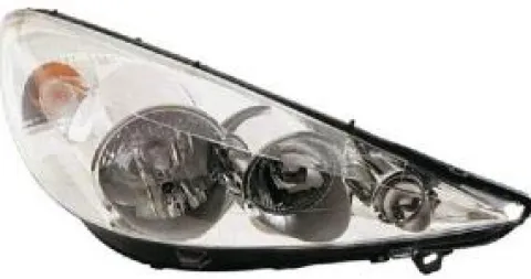 Phare Optique avant droit pour PEUGEOT 206 Plus (206+) 2009-2013, H7+H1, Neuf