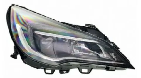 Phare Optique avant droit pour OPEL ASTRA K 2016-2019, H1+H7, à LED, Neuf