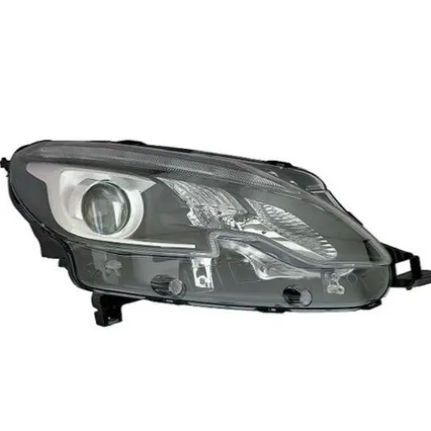 Phare optique avant droit à LED H7/H7 pour PEUGEOT 2008 Phase 2, 2016-2019, corps noir, neuf