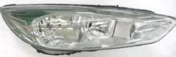 Phare Optique avant droit à LED pour FORD FOCUS III phase 2 2014-2018, H7+H1, corps chromé, Neuf