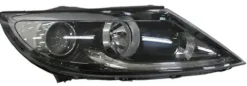 Phare Optique avant droit pour KIA SPORTAGE 2014-2015, H7+H7, Corps noir, Feu de jour led, Neuf