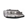 Phare optique avant droit pour Volkswagen Jetta V phase 1 2011-2014, H7+H7, corps noir, avec feu diurne, Neuf