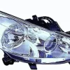 Phare Optique avant droit lenticulaire pour PEUGEOT 207 SW ph.1, 2006-2009, H7+H7+H1, moteur, chromé