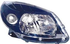 Phare Optique avant droit pour DACIA SANDERO I STEPWAY, 2009-2012, H4, fond noir, Neuf